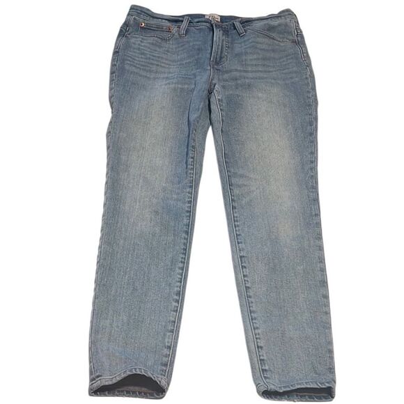 J. Crew Toothpick Blue 9 Inch High-Rish Denim Jeans Size 30 - Picture 3 of 12